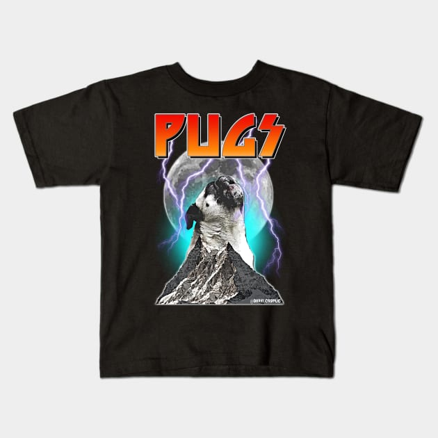 Beast Pug Kids T-Shirt by darklordpug